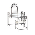 Metal Vanity Set with Glass Top S88258