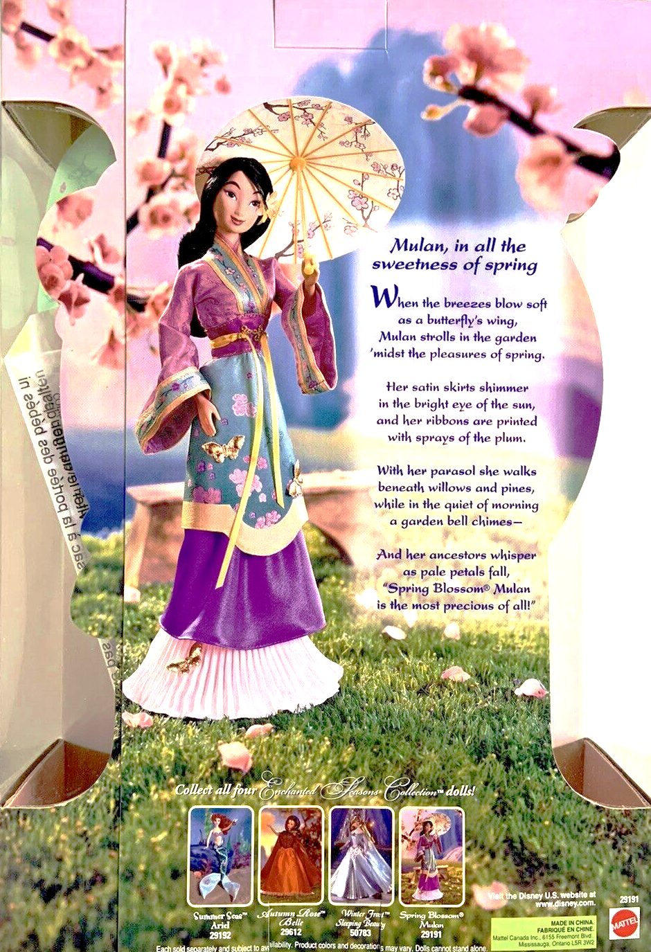 Disney Collector Doll Enchanted Seasons Collection B717