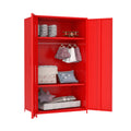 51" Tall Kids Metal Locker Cabinet with Magnetic Door Red K4414