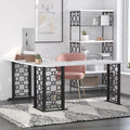 White Faux Marble Desk X678380