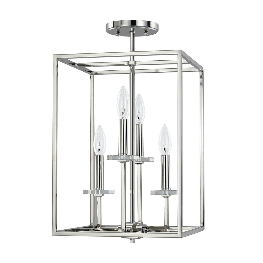 Polished Nickel 4 Light Foyer A8809