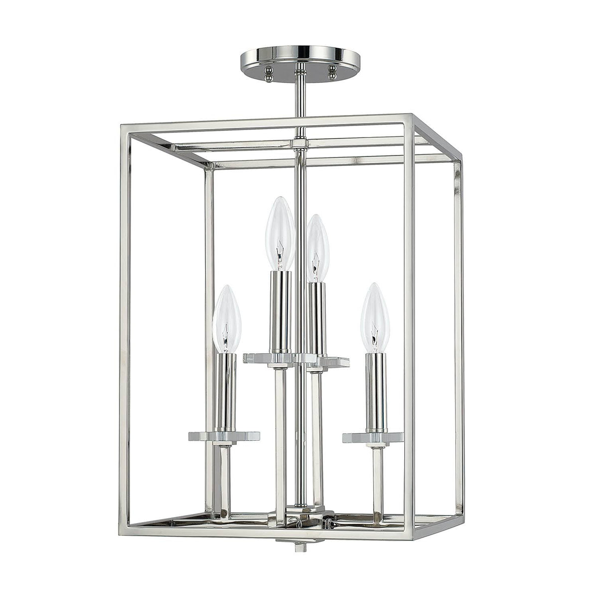 Polished Nickel 4 Light Foyer A8809
