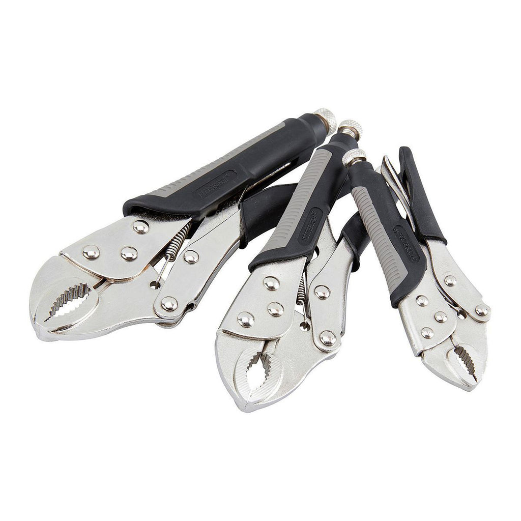 3 Piece Curved Jaw Locking Pliers Set Z897707