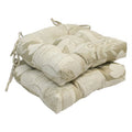 16 in. U-Shaped Jacquard Tufted Chair Cushions, Set of 2 Y5492