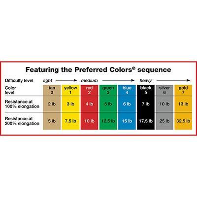 Low Powder Exercise Band 5-Piece Set L452437