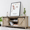 TV Stand with Cabinet Sliding Barn Door B628