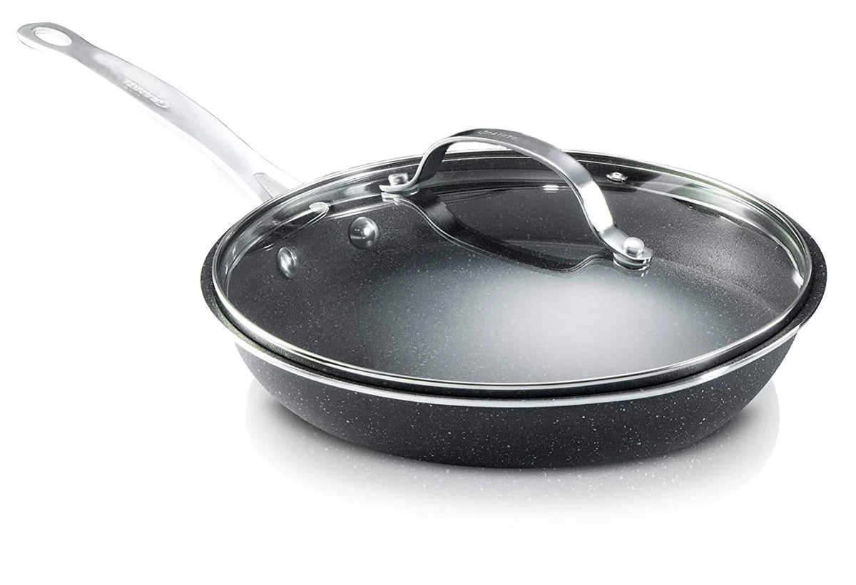 15 Piece Non-stick Black Pots and Pans Cookware Set Q12114