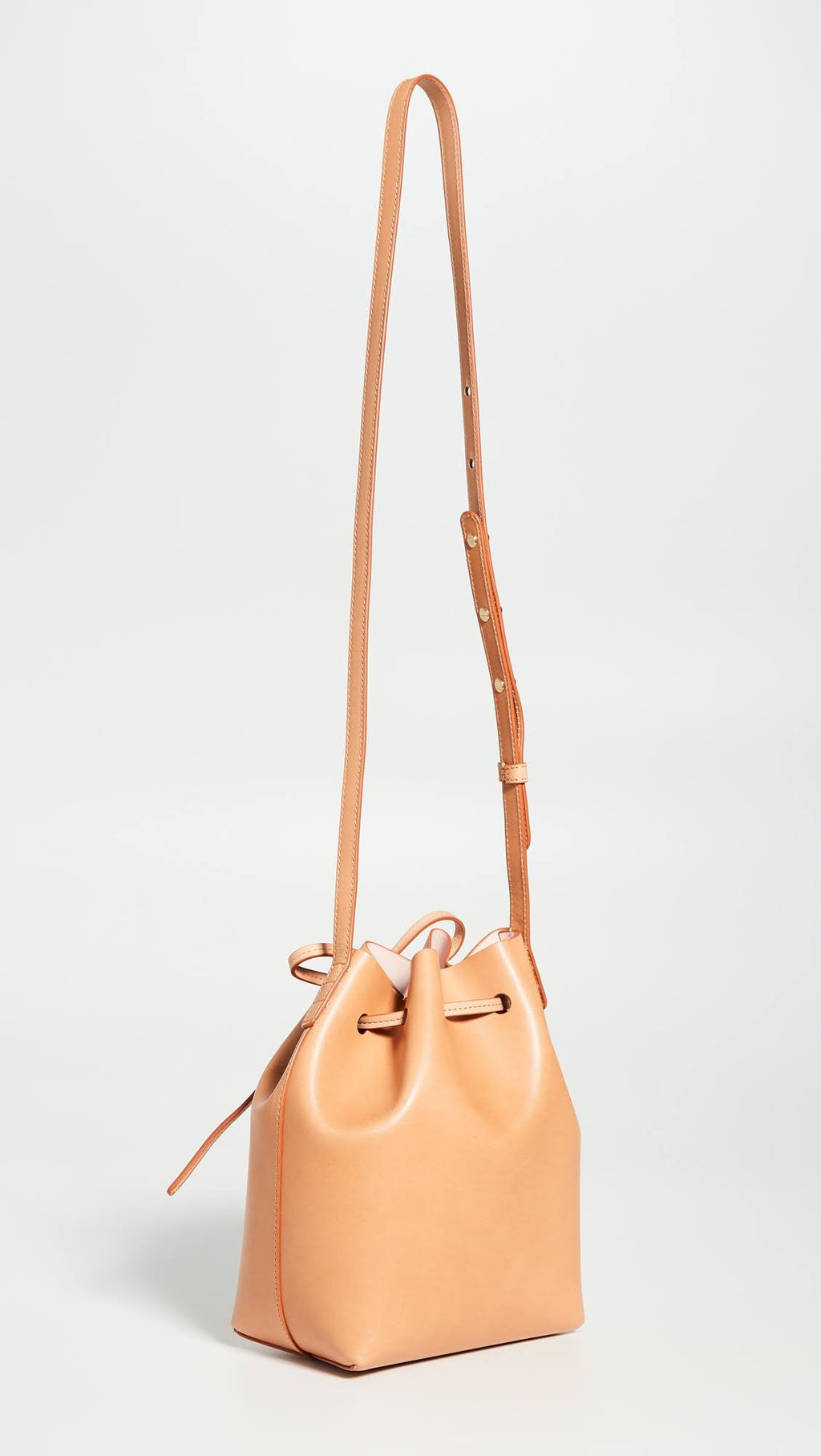 Mini Leather Bucket Bag T423