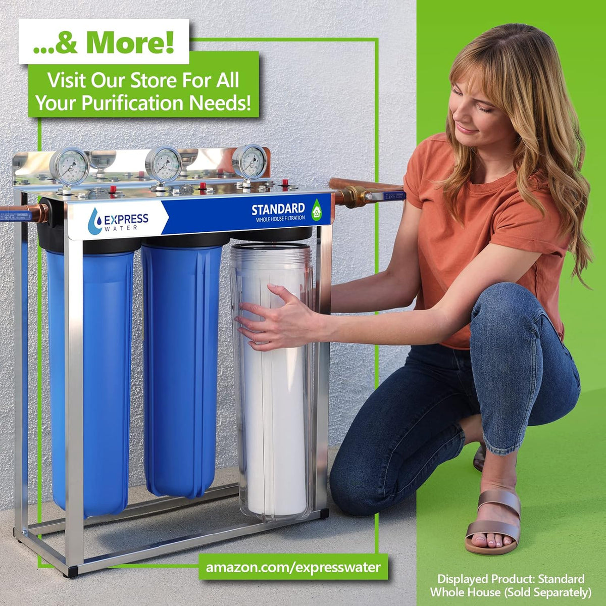 Reverse Osmosis System Replacement Filter Set 5 Filters 50 GPD L4490