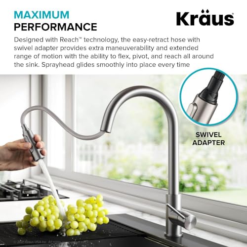 Spot Free Stainless Steel Single-Handle Touch Kitchen Sink Faucet with Pull Down Sprayer V62745