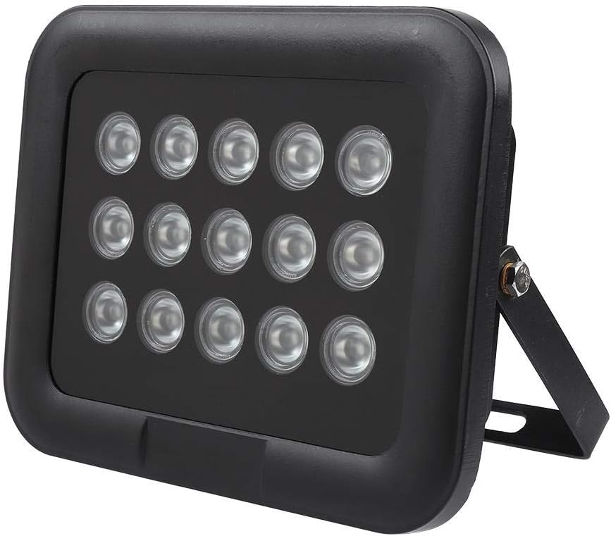 20~150m IR Infrared Illuminator, 8~90° Adjustable 15Pcs Infrared LED Light IP65 Waterproof I64455