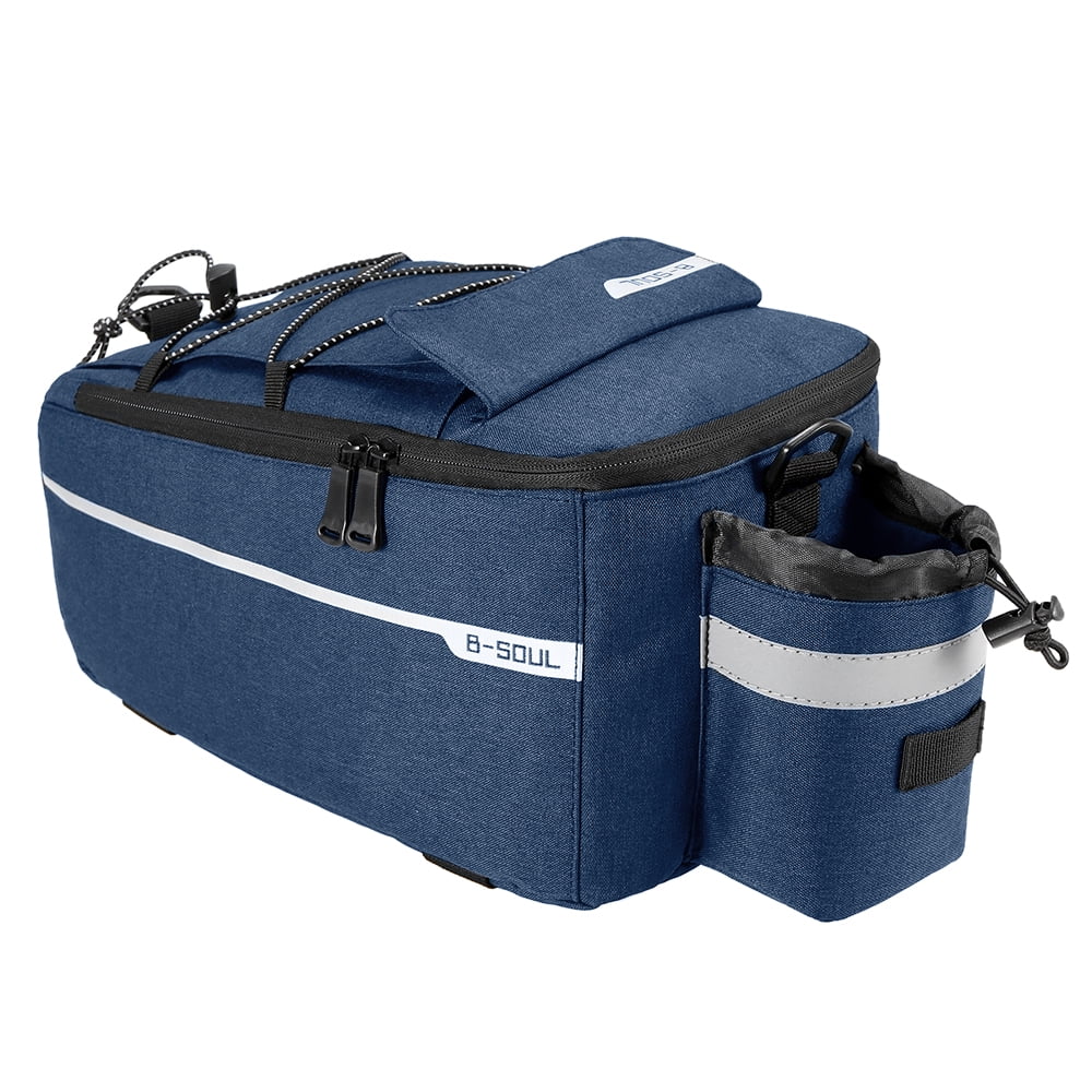 Insulated Trunk Cooler Bag Cycling Bicycle Rear Rack Storage Luggage Bag Reflective MTB Bike Pannier Bag Shoulder Bag X97072