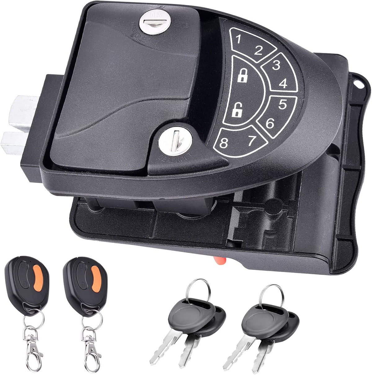 Waterproof & Shockproof RV Keyless Entry Door Lock with 2 Key Fobs and Backlit Keypad 100% Metal H818872
