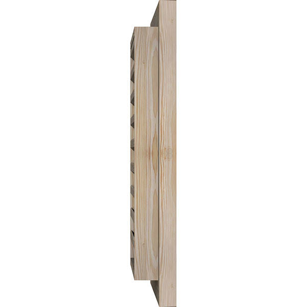 36-in W x 24-in H Vertical Gable Vent Unfinished Smooth Pine U9723