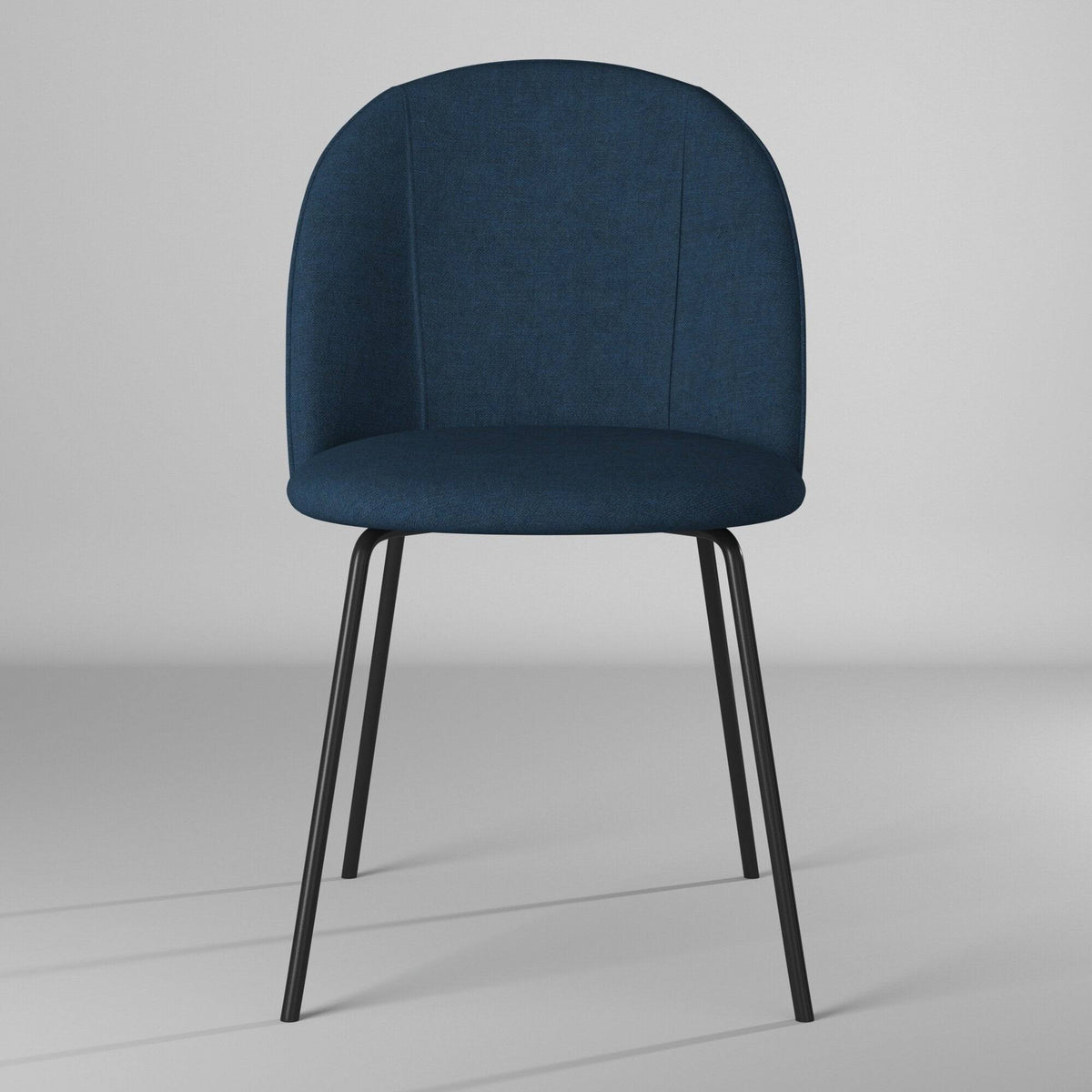 Navy Blue Fabric Dining Chairs (Set of 2) M5593