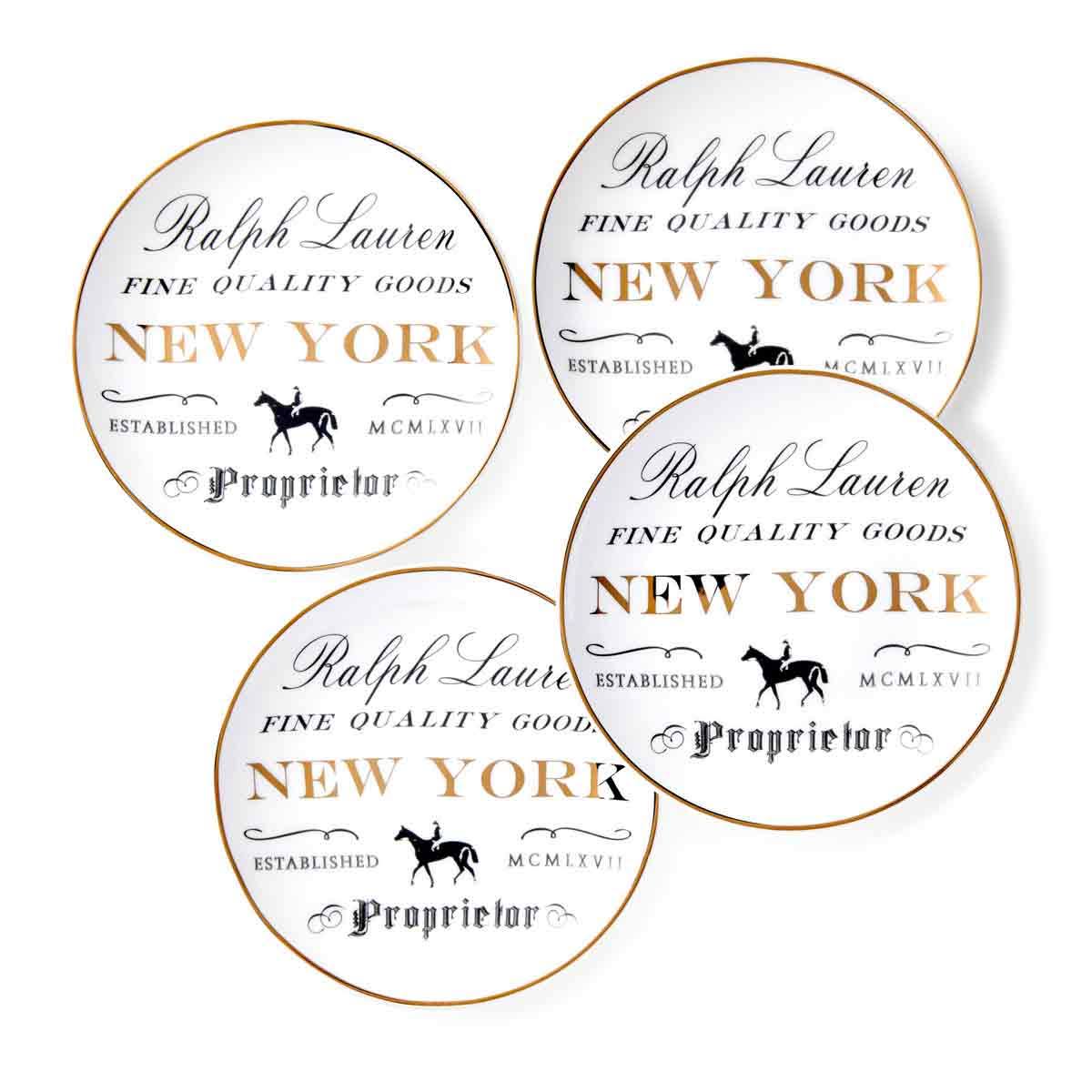Set of Four Canape Plates N34243