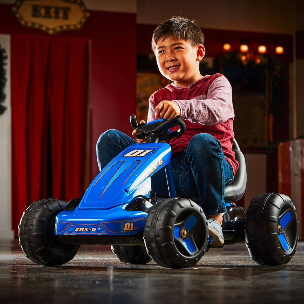 Blue 6V 2 in 1 Flat Kart Toy P986538