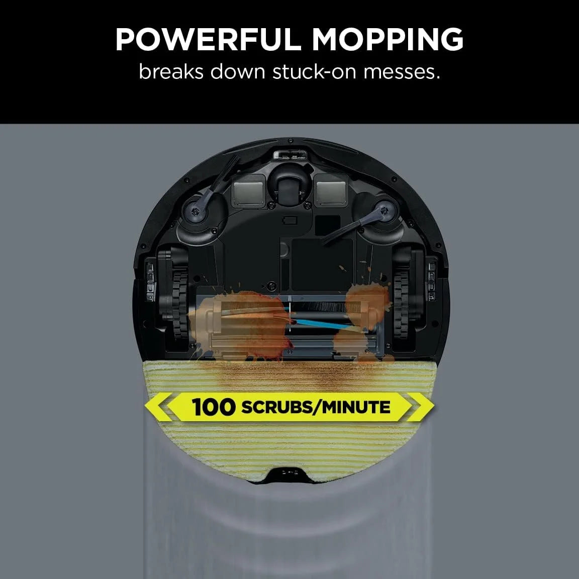 Black Silver LiDAR Navigation Robot Vacuum & Mop P65707