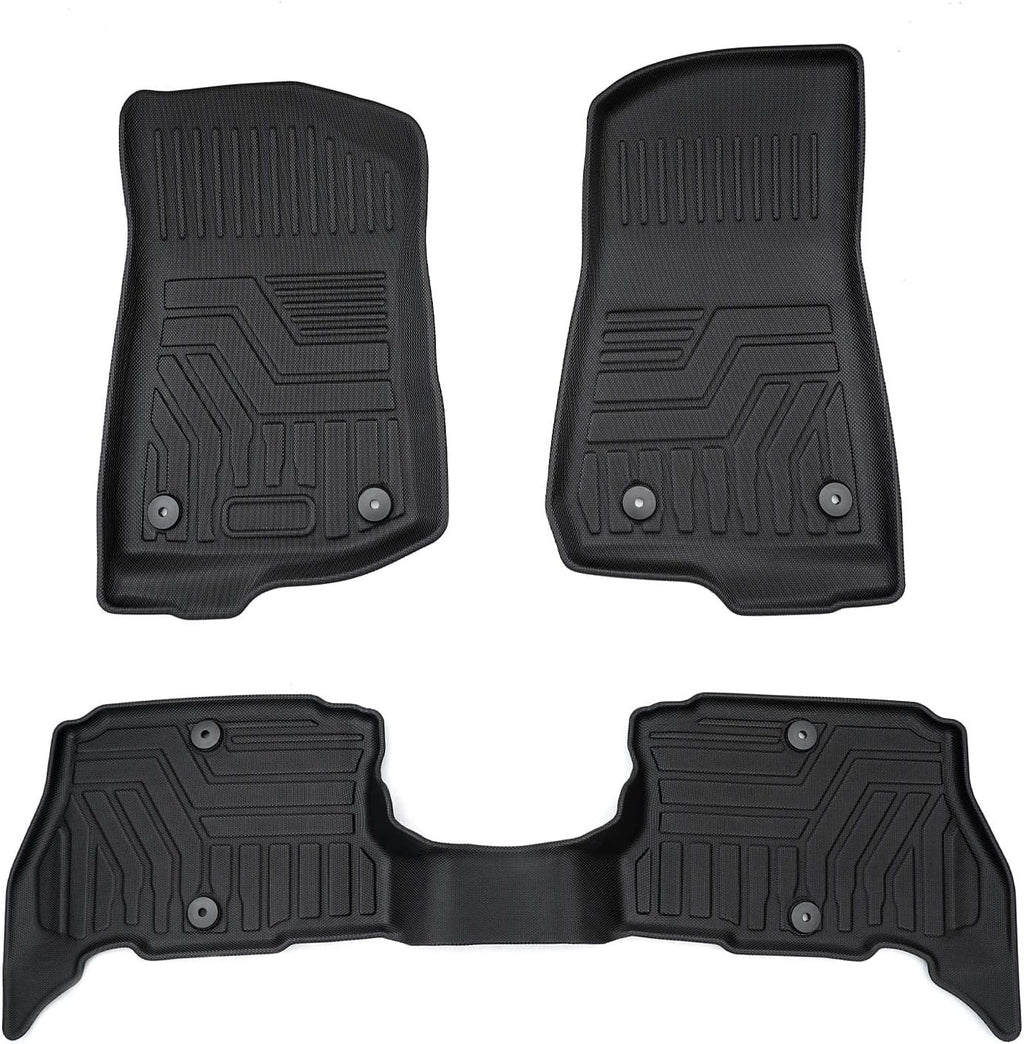All Weather TPE Floor Liners for Jeep Wrangler 4XE 2021 2022 1st & 2nd Row Z994