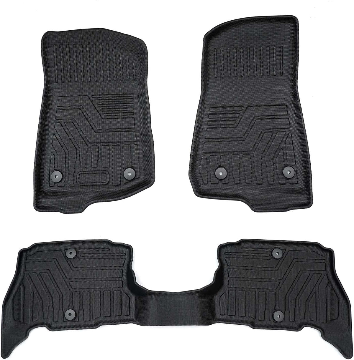 All Weather TPE Floor Liners for Jeep Wrangler 4XE 2021 2022 1st & 2nd Row Z994