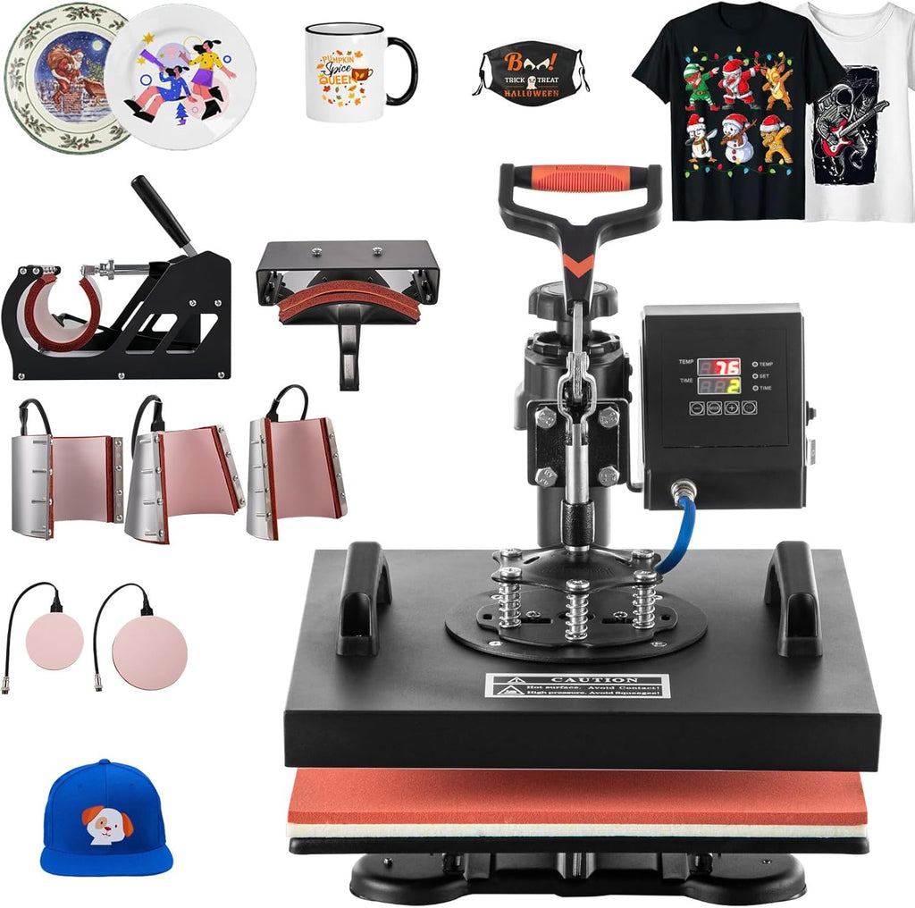 8 in 1 15x15 360° Swing Away Heat Press Machine M1233