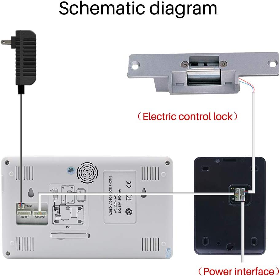 7 LCD Video Door Phone Doorbell Intercom System with Night Vision X224
