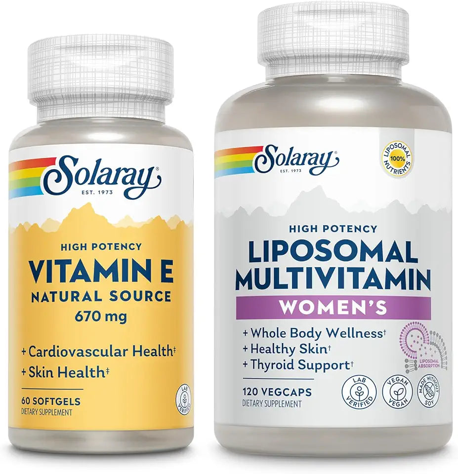 Vitamin E 1000 IU and Women's Liposomal Multivitamin Bundle I9825