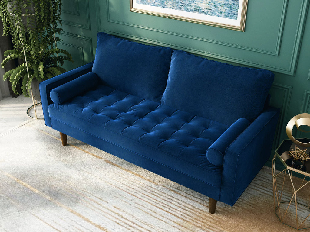 Blue Sleeper Sofa Sectional Couch P689