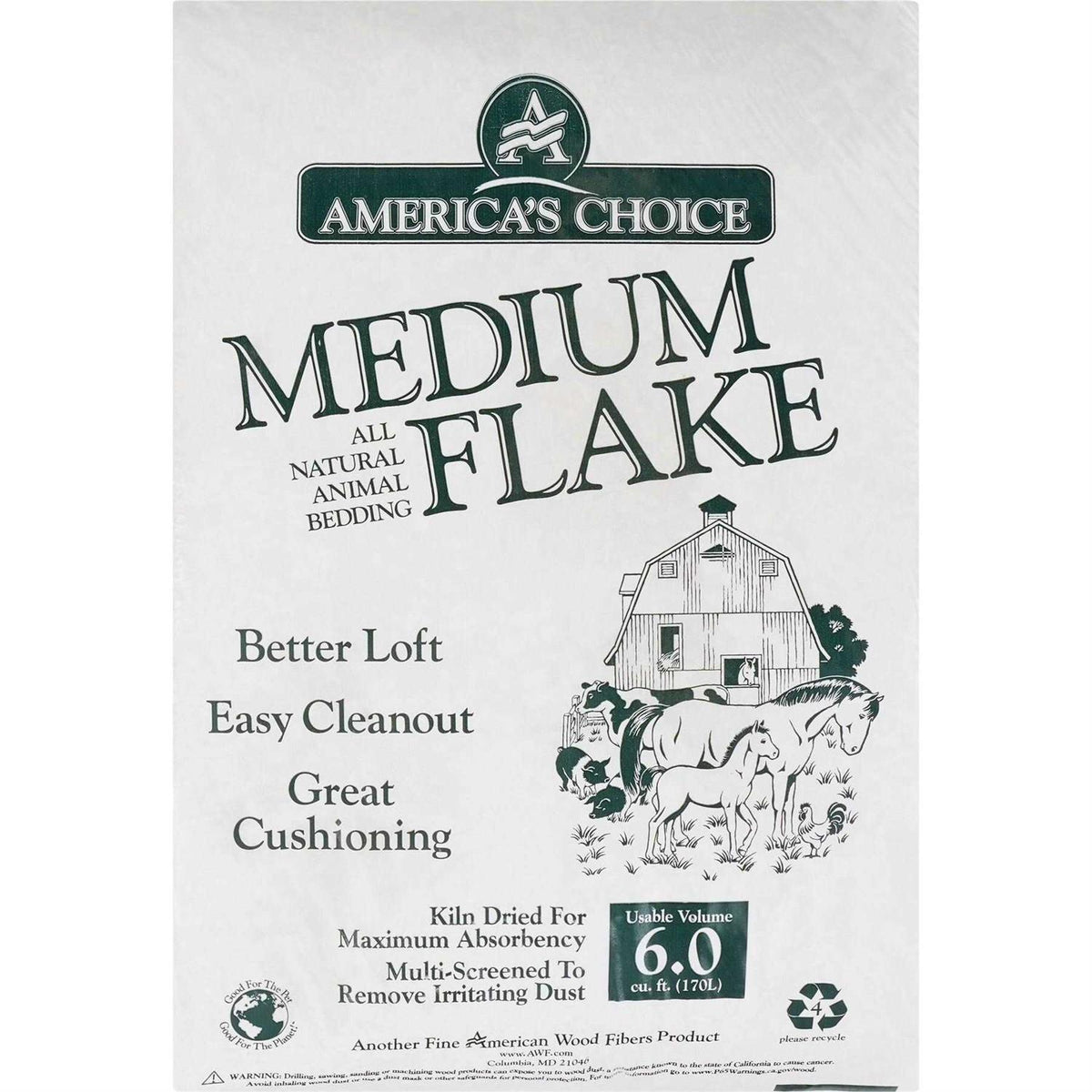 Medium Flake Poultry Bedding 6.0-cu ft Z664