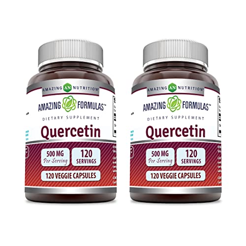 Quercetin 500mg Veggie Capsules 120 Count 2 Pack S562214