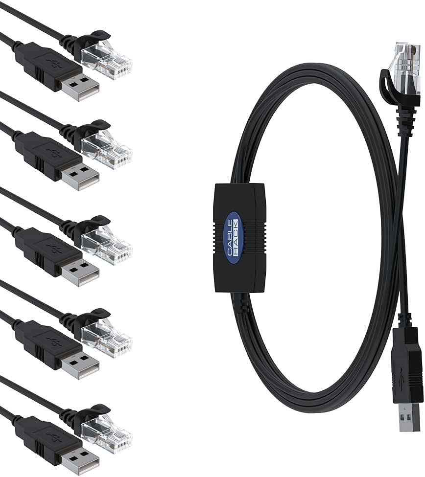 6ft USB to RJ45 Rollover Console Cable (5-Pack) M928