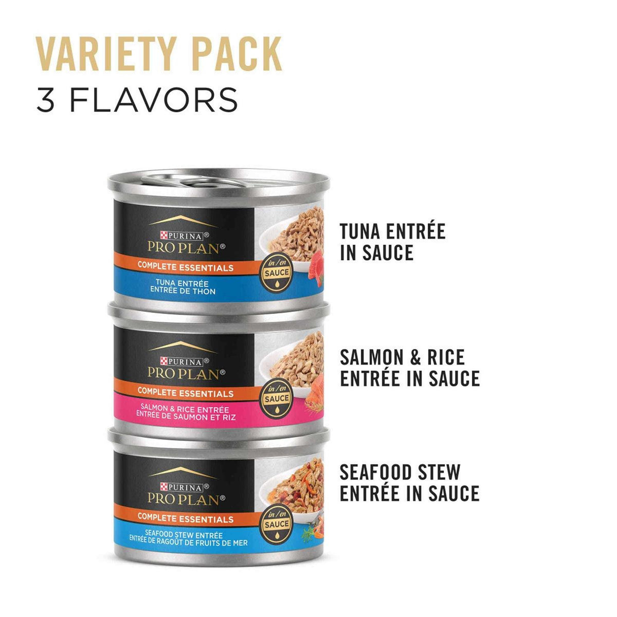 Wet Cat Food Variety Pack Seafood L3489
