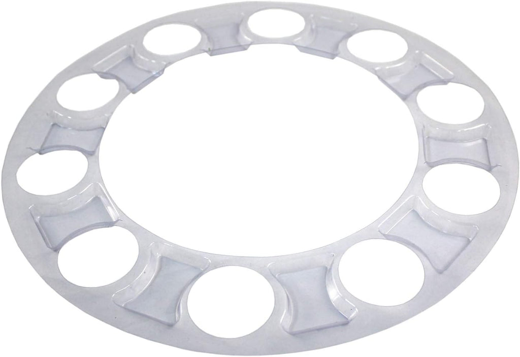Chrome ABS 33 mm Thread-On Spiked Axle Cover Combo Kit with Removable Hub Caps and Lug Nut Covers Z789