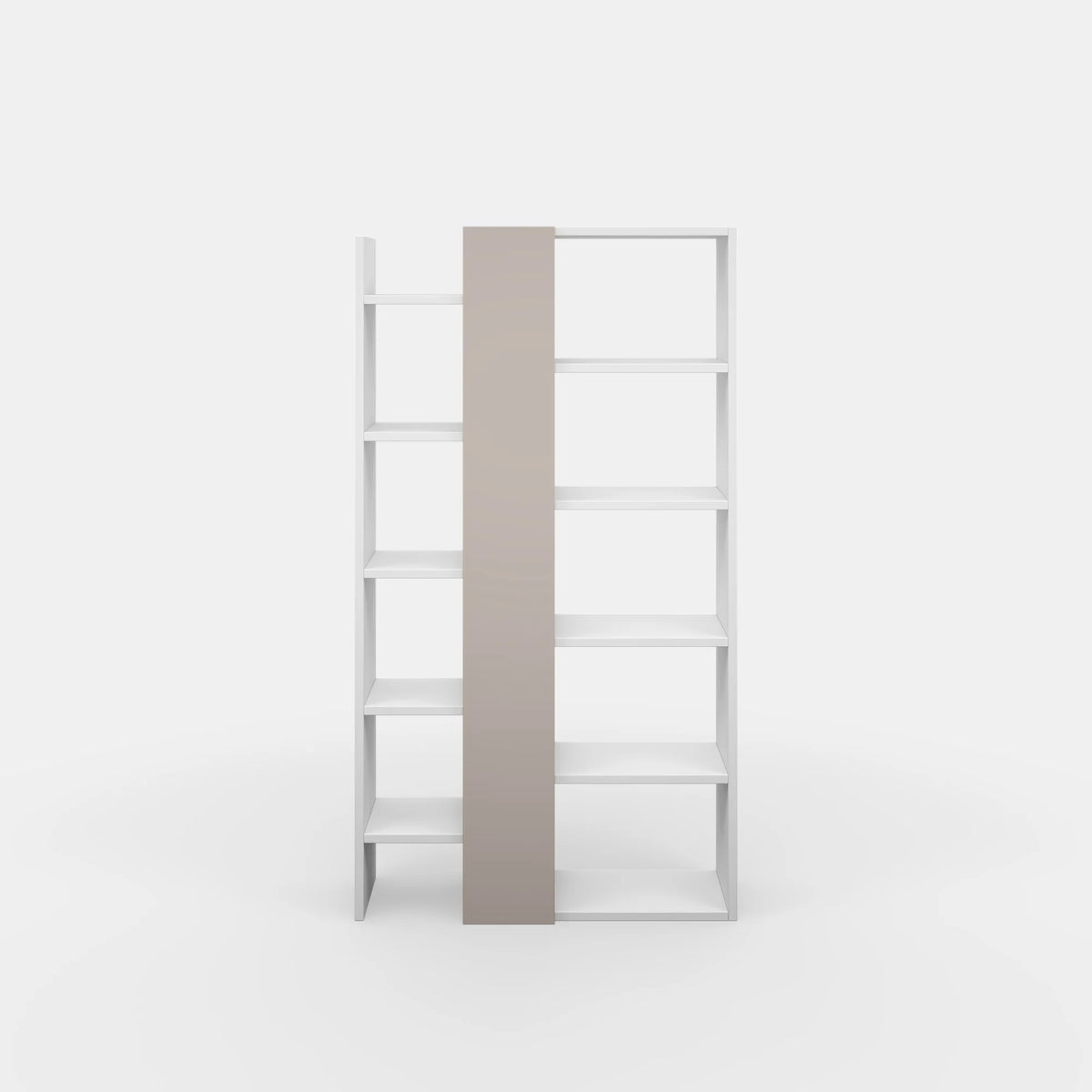 White Light Mocha Modern Bookcase U402368