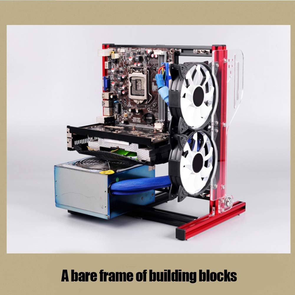 Red Open Air Frame Chassis Case U576211