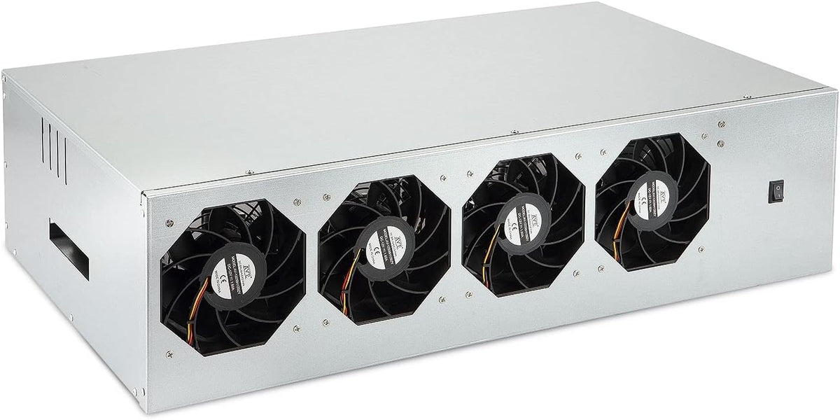 8 GPU Mining Rig Case with Cooling Fans and Motherboard V19131