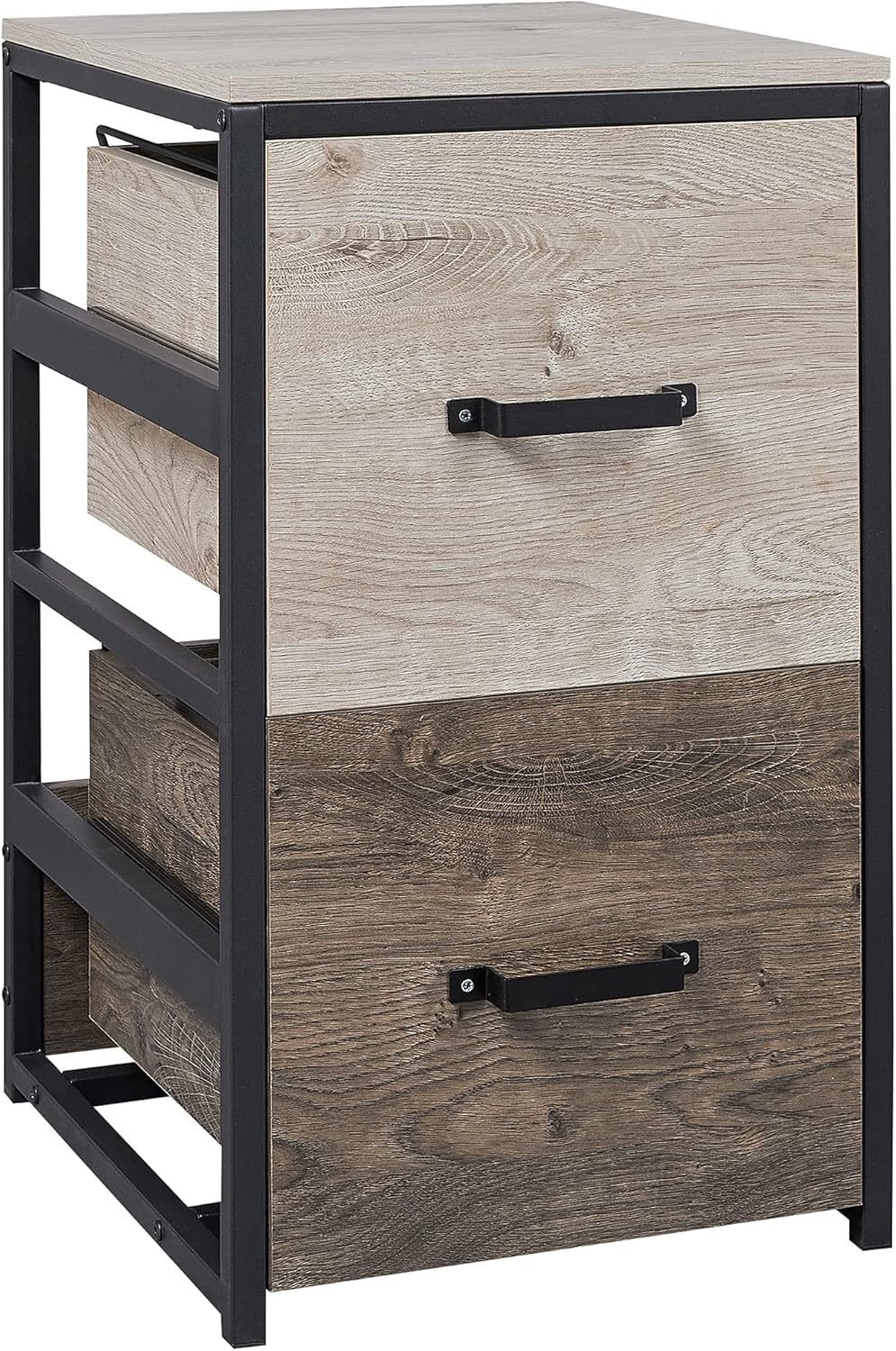 2 Drawer Wood File Cabinet D2907
