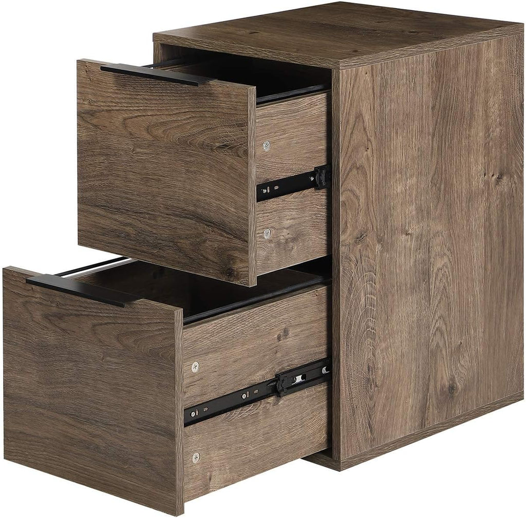 2 Drawer Wood File Cabinet D2907