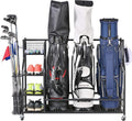 3 Full Size Golf Bags Storage Rack T1555