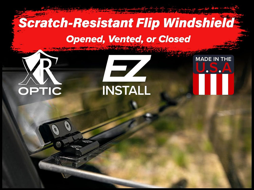 Heavy-Duty Scratch Resistant Flip Windshield T2400