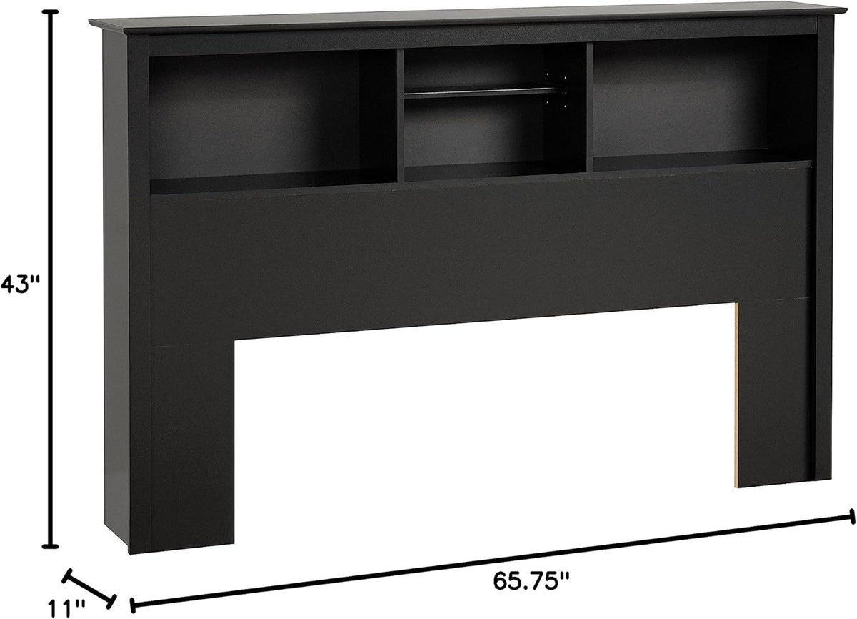 Black Full Platform Storage Bed with 6 Drawers J472390