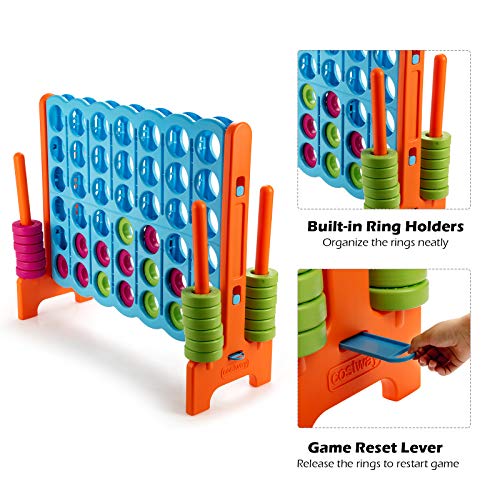 4 in A Row Giant Game Set with 42 Jumbo Rings Q133138