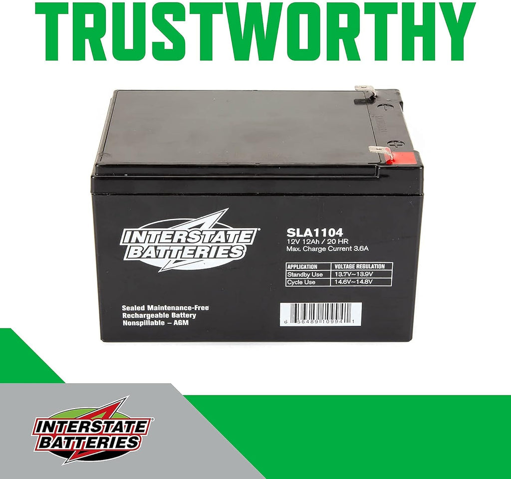 12V 12Ah Sealed Lead Acid Rechargeable SLA AGM Battery Pack of 2 Z293