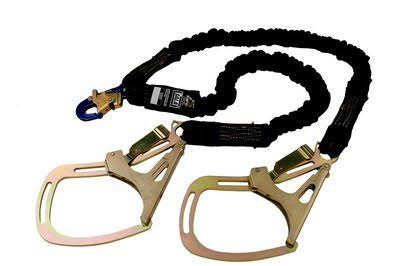 Arc Flash Shock-Absorbing Lanyard, Black P297
