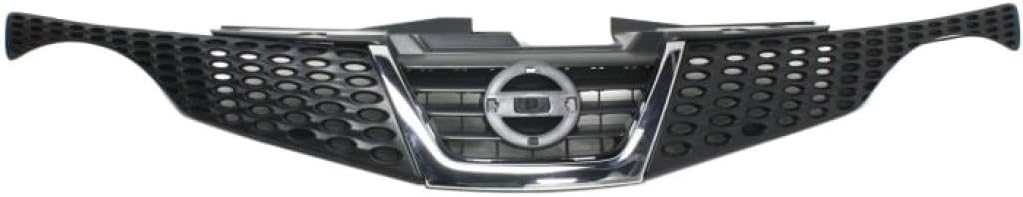 Painted Black Grille Assembly with Chrome Molding Plastic R6910