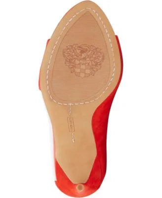 Red Transparent Panel Open Toe Stiletto Slip On Leather Dress Pumps A49593