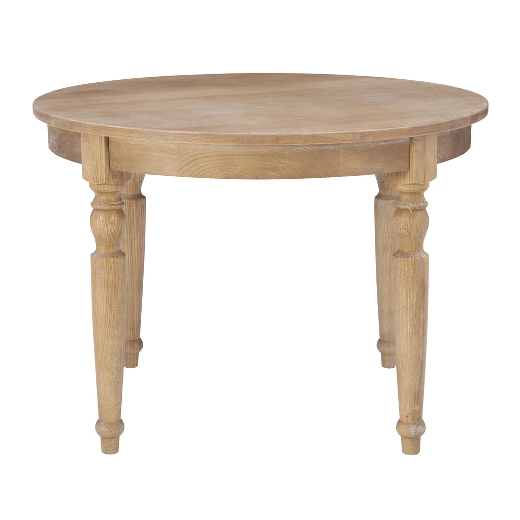 42" Round Rustic Dining Table with Turned Legs M436341