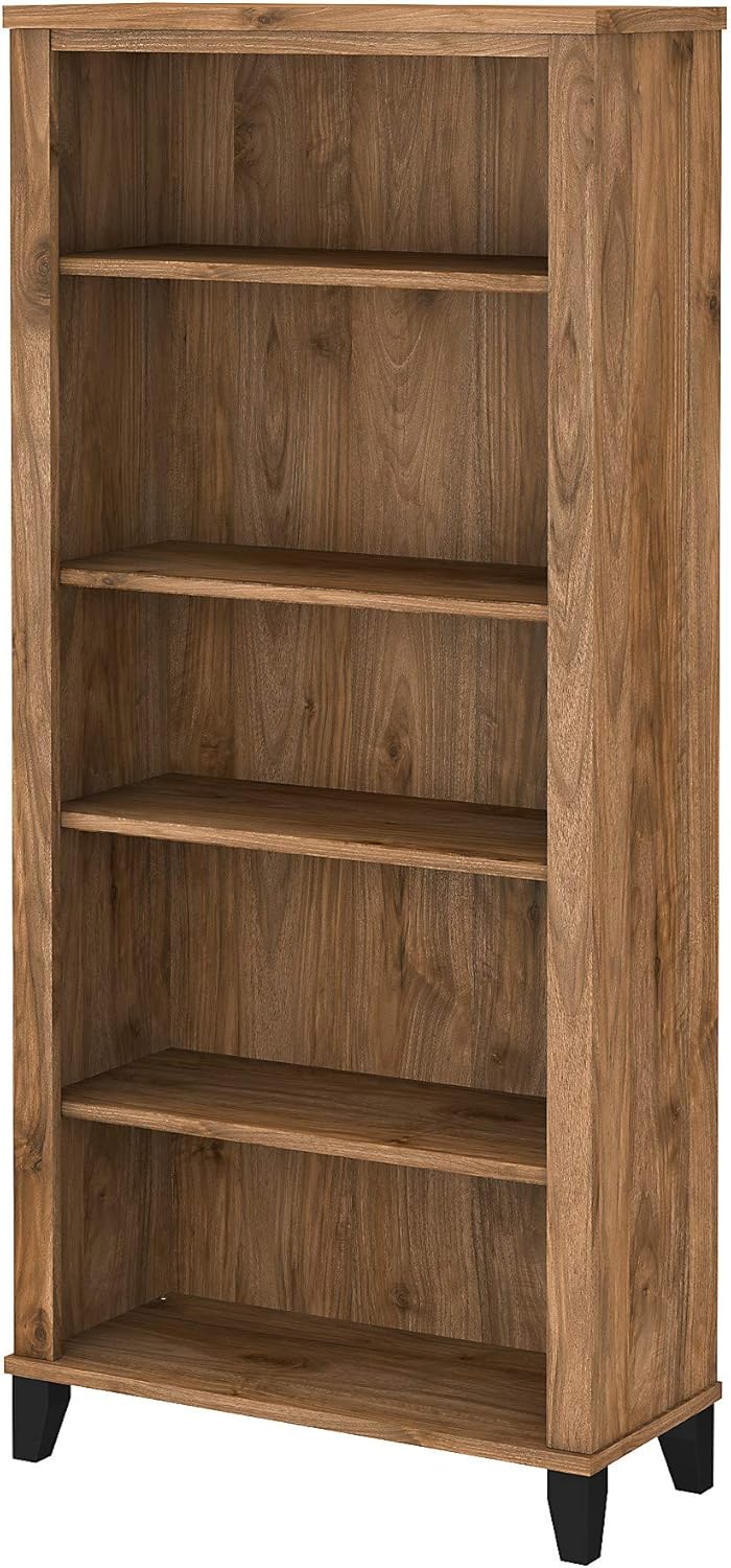 5 Shelf Bookcase, Sand Oak M3605