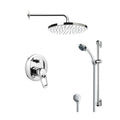 Round Polished Chrome Shower Faucet Set Z8827