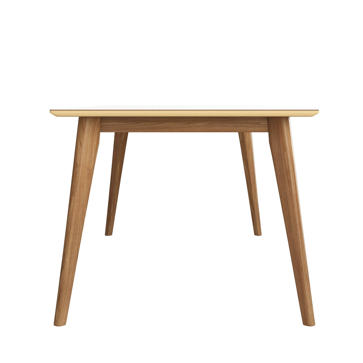 White/Natural Rectangular Dining Table Y35339